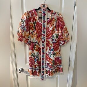 FARM Rio Multicolor Floral Belted Dress